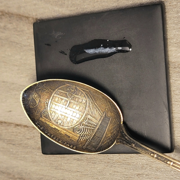 Servierlöffel. H. Meyen & Co, 800er Silver Das Grosse Fass Silver Souvenir Spoon - Picture 11 of 11